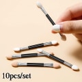Miniatyrbild 3 av 4: 10 Pcs/Set Multifunctional Double-head Sponge Sticks Eye Shadow Brush Applicator Cosmetic Make Up Nail Art Polish Stick Tool