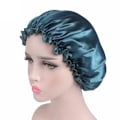 Miniatyrbild 4 av 4: Women Silk Satin Night Sleep Cap Shower Caps Hair Care Beauty Bonnet Hat Head Cover Elastic Band Bathroom Shower Caps