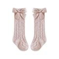 Miniatyrbild 4 av 4: 2 Pairs Hollow Bow Girls Solid Color Cute Frilly Mesh Sock Breathable Stocking