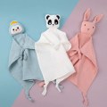 Miniatyrbild 1 av 4: Baby Security Blanket Soothe Appease Towel Soft Cotton Muslin Bib Animal Rabbit Panda Doll Teething Comforter Blanket