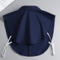Miniatyrbild 2 av 4: Mens Office Detachable Dickey Solid Color Button False Collar Lapel Half Shirt