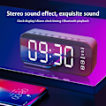 Miniatyrbild 1 av 4: Portable Bluetooth Speaker with FM Radio Alarm Clock V0 and Card Mirror P N9D2