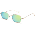 Miniatyrbild 4 av 4: Retro Small Square Frame Polygonal Sunglasses Fashion Eyewear