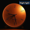 Miniatyrbild 2 av 4: Hanlintime Analog Alarm Clock,Easy Set Small Desk Clock,Non Ticking,with NightR7