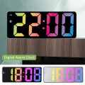 Miniatyrbild 1 av 4: Digital alarm clock, color LED, electronic clock, USB/battery powered 3 adjustable brightness, 5 mode voice control reusable
