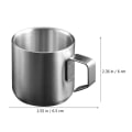 Miniatyrbild 2 av 4: Coffee Cup Milk Camping Cups Metal Decorate Breakfast Mugs Portable Stainless Steel Multi-Use Travel Porridge 150ml