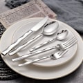 Miniatyrbild 1 av 4: New Luxery Cutlery Set Shiny Dinnerware Set 18/10 Stainless Steel Mirror Silver Flatware Set Drop Shipping
