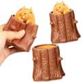 Miniatyrbild 1 av 4: Relief Toy Squeeze Squirrel Toys Decompression Fidget Toy Pen Tree Stumps Stress