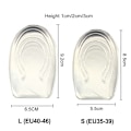 Miniatyrbild 3 av 4: Silicone Gel Height Increase Insole Heel Lifting Inserts Shoe Foot Care Protector Elastic Cushion Arch Support Insert for Unisex