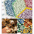 Miniatyrbild 1 av 4: 100 Pcs Ber Bag Sealing Wax for Lacquer Stamp Scrapbook Decoraion DIY Craft Stamp Decotaion Invitation Card Wax Particles