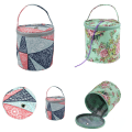 Miniatyrbild 2 av 4: Yarn Storage Bag Round Knitting Wool Thread Organizer Bags Daily Use Storage Container Crochet Sewing Accessory Protable Handbag