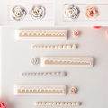 Miniatyrbild 1 av 3: Mini Lace Rose Flower Shaped Curled Soft Clay Earrings Ornaments Clay Molds Jewelry Pendants Cutting Tools For DIY Handmade Tool