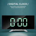 Miniatyrbild 2 av 4: Di, Green  Number Clock,   Alarm Clock,Snooze Function,12/24 Hour, USB Port I2U6