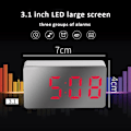 Miniatyrbild 2 av 4: Alarm Clock Car Clock Electronic Digital Home Decoration LED Mirror Clock