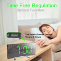 Miniatyrbild 3 av 4: Large Number Table Clock 7 Inch Home Decors Digital Alarm Clock LED Screen For Kids Bedroom Curved Dimmable Mirror Clock