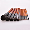 Miniatyrbild 4 av 4: 14pcs Makeup Brushes Set Wooden Handle For Foundation Blending Blush Eye Shadow Brow Lip Face Make Up Brush Kit