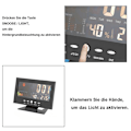 Miniatyrbild 4 av 4: Digital LCD Alarm Clock Alarm Table Clock Radio Alarm Clock Temperature Display Calendar Clocks-