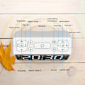 Miniatyrbild 4 av 4: 6.5" LED Digital Snooze Dual Alarm Clock FM Radio Timer 2 USB 7 Colorful Light