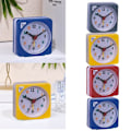 Miniatyrbild 2 av 4: Clock Alarm Clock Blue Desk Shelf Silent Alarm Clock Travel Alarm Clock yellow