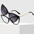 Miniatyrbild 2 av 4: Sunglasses Polarized Magnetic Clip-on Eyeglass Frame Blue Light Blocking UV Rx B