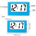 Miniatyrbild 3 av 4: Mini Small Digital Car Desk Clock Meter Mini Digital LCD Display Travel Electronic Clock Home Office Desk Clock