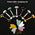 Miniatyrbild 2 av 4: Facial Skin Lifting Scraper Anti-Wrinkle Face Gua sha Gua Sha Massage Roller Neck Face Massager Board Scraping Massager Non Jade