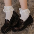 Miniatyrbild 2 av 4: Womens Hosiery Socks Casual Stockings Lace Ankle Socks Halloween Ruffle Socks