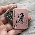Miniatyrbild 3 av 4: Big Poker Click Clicker Slider Push Card Hand Fidget decompression gift Toy EDC