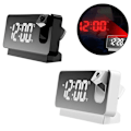 Miniatyrbild 1 av 4: LED Digital Projector Projector Snooze Dual Alarm Clock 12/24H Timer USB-