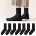 Miniatyrbild 4 av 4: 7 Pairs of men's winter solid color cotton wicking and deodorant stockings