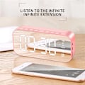 Miniatyrbild 1 av 4: Digital Alarm Clock Electric Times Displaying Devices Rechargeable Multifunctional Tabletop Clocks Time Display Device pink
