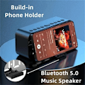 Miniatyrbild 3 av 4: New 4IN1 Digital Alarm Clock LED Mirror Bluetooth Speaker Dual Alarm Clocks Music Player FM Radio Desktop Alarm Clock Speaker