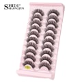 Miniatyrbild 3 av 4: 10 Pairs Russian Strip Lashes Fluffy Volume False Eyelashes DD Curl Dramatic Messy Faux Mink Fake Lashes Make up