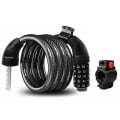Miniatyrbild 2 av 4: GUB SF-31 bicycle lock five-digit code lock mountain bike strip wire lock bicycle ring lock