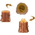 Miniatyrbild 3 av 4: Relief Toy Squeeze Squirrel Toys Decompression Fidget Toy Pen Tree Stumps Stress
