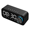 Miniatyrbild 2 av 4: Bluetooth Alarm Clock Speaker Digital Display LED Wireless Subwoofer USB Charge