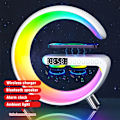 Miniatyrbild 1 av 4: Big G Smart Light LED Wireless Charger Bluetooth Speaker Alarm Clock Atmosphere Light White Noise Sleep Light 2023 New