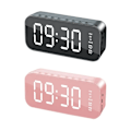 Miniatyrbild 3 av 4: Digital Alarm Clock Electric Times Displaying Devices Rechargeable Multifunctional Tabletop Clocks Time Display Device pink