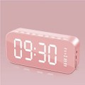 Miniatyrbild 4 av 4: Digital Alarm Clock Electric Times Displaying Devices Rechargeable Multifunctional Tabletop Clocks Time Display Device pink