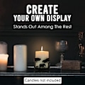 Miniatyrbild 4 av 4: Projective Animal Graphics Creative Iron Candlestick Circular Candle Holder Corrosion-resistant Metal Aromatherapy Candle Holder