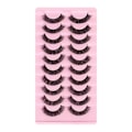 Miniatyrbild 4 av 4: New 5/10Pairs Lashes D Curl 10-16mm Russian Lashes 3D Mink Eyelashes Reusable Fluffy Russian Strip Lashes eyelashes extensions