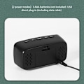 Miniatyrbild 4 av 4: Digital Alarm Clock Bedside,Red LED Travel USB Desk Clock with 12/24H Date TeF1