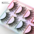 Miniatyrbild 2 av 4: Faux Cils 3/5 Pairs False Eyelashes make up Natural Long Dramatic Halloween Eyeylash 3D Mink Lashes Tools Extension maquiagem