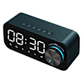 Miniatyrbild 3 av 4: Bluetooth Alarm Clock Speaker Digital Display LED Wireless Subwoofer USB Charge