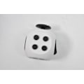 Miniatyrbild 3 av 4: Lot of 2 Fidget Dice Stress Relief Toy Decompression Game White/Black Cube