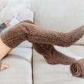 Miniatyrbild 2 av 4: Over Knee Fuzzy Socks Boot Socks Stocking Legging Stocking Plush Leg Warmers