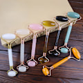 Miniatyrbild 1 av 4: Facial Skin Lifting Scraper Anti-Wrinkle Face Gua sha Gua Sha Massage Roller Neck Face Massager Board Scraping Massager Non Jade