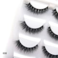 Miniatyrbild 4 av 4: 5 pairs makeup eyelashes soft fluffy lashes false eyelashes dramatic 3d mink lashes lash extension make up cilio faux cils E-08