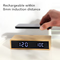 Miniatyrbild 3 av 4: Bamboo Digital Alarm Clock Bedside Alarm Clock - Wireless Charging 3