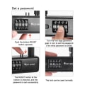 Miniatyrbild 2 av 4: Bike U Lock Security Bicycle Combination U Lock With 2 Keys Safety Resettable 4 Digit Lock For Scooter Universal Heavy Duty